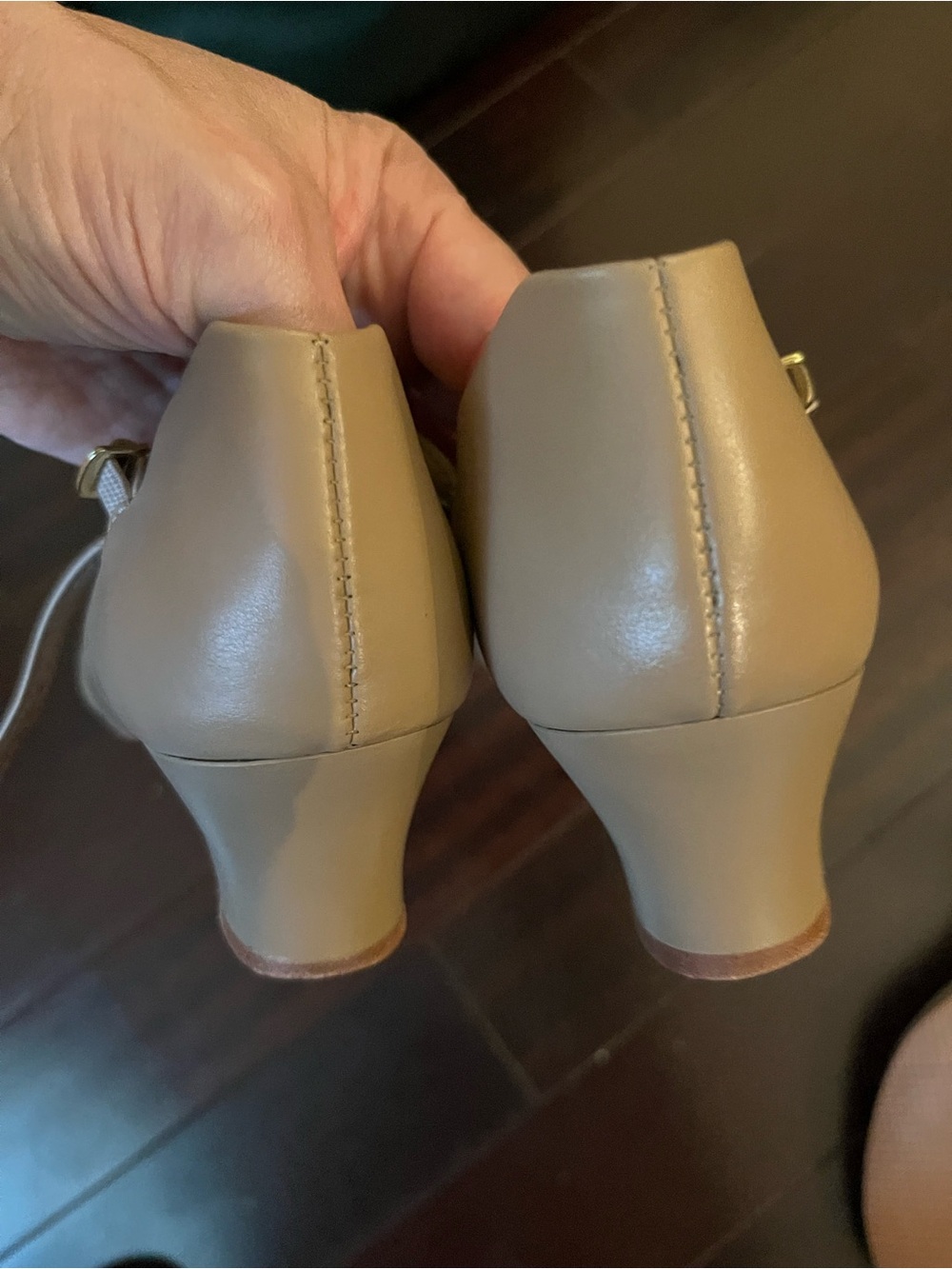 Capezio Women’s Dance Shoes with ankle strap in Taupe - Picture 3 of 3